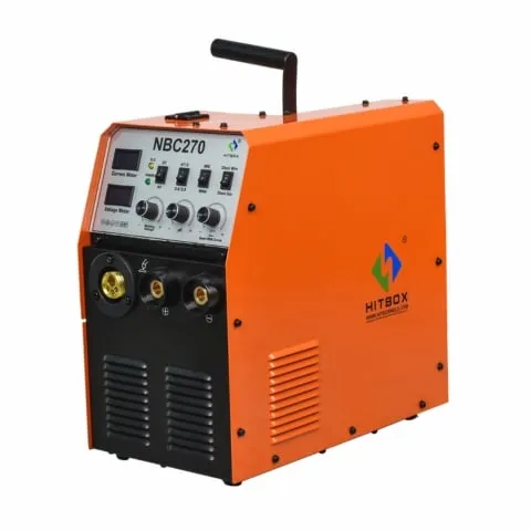 Máy hàn mig Hitbox NBC270 hàn inox, sắt và thép cacbon, hỗ trợ điện áp 220V và 380V.