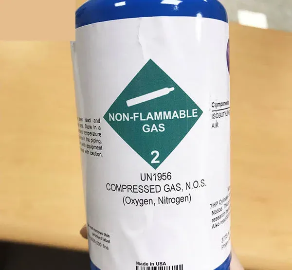 Hỗn hợp khí chuẩn 7HP 0.37% (20% LEL)