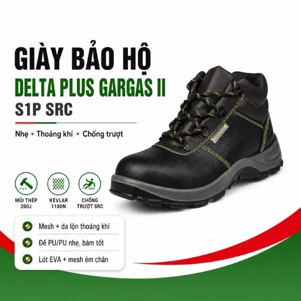 Giày Bảo Hộ Delta Plus GARGAS II S1P SRC