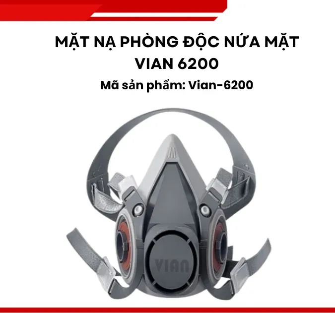 Mặt nạ phòng độc nửa mặt VIAN 6200