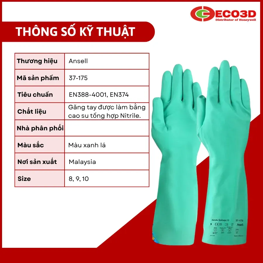 Găng tay chống hóa chất AlphaTec 37-310 ANSELL