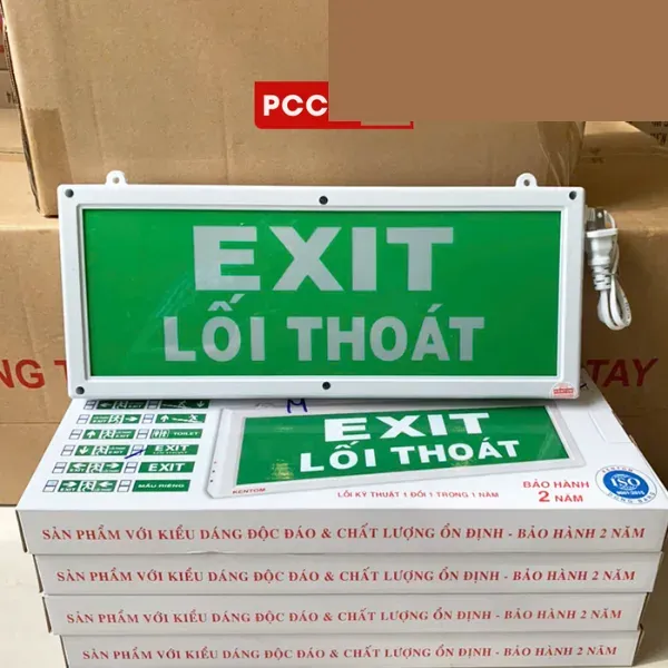 Đèn Exit 2 Hướng Hai Mặt