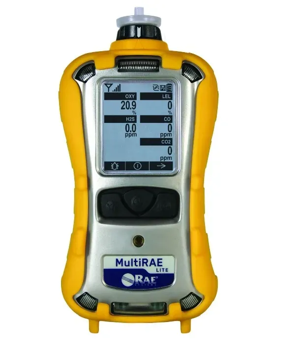 Máy dò đa khí MultiRAE Lite có bơm CO2 (IR)/H2S/CO/NH3/O2