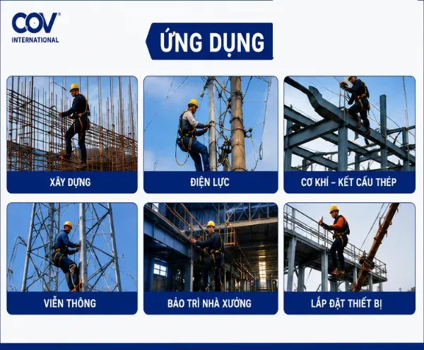 Dây Đai An Toàn Bán Thân VINAB-B004 Dây Nhún