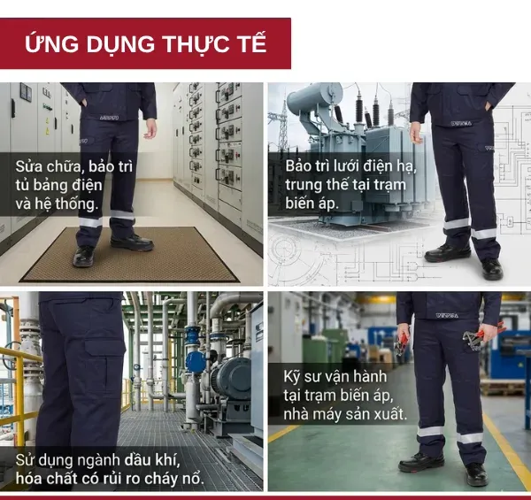 Quần bảo hộ SFE ARC Flash 12cal/cm²