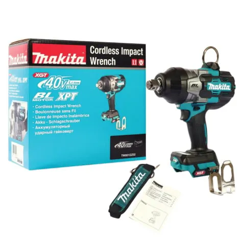 Máy siết bulong pin Makita TW001GZ02 công suất cao, đạt lực siết lên đến 2000Nm