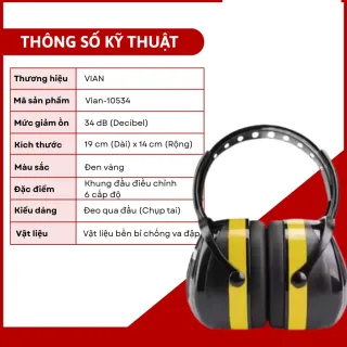 Tai nghe chống ồn cách âm Vian 10534