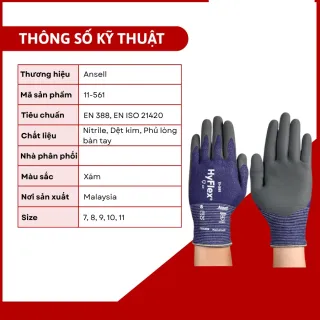 Găng tay chống cắt HyFlex 11-561 ANSELL