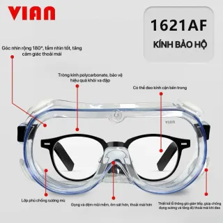 Kính Chống Hóa Chất Vian 1621AF