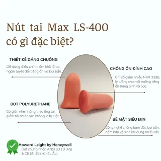 Nút tai chống ồn Max LS-400 (2000 đôi)