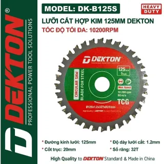 Lưỡi cắt hợp kim Dekton DK-B125S