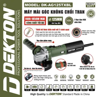 Máy mài góc Dekton DK-AG125TXBL