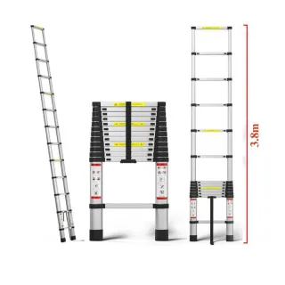 Thang Nhôm Rút Đơn Nakata TY612 Cao Tối Đa 3.8M