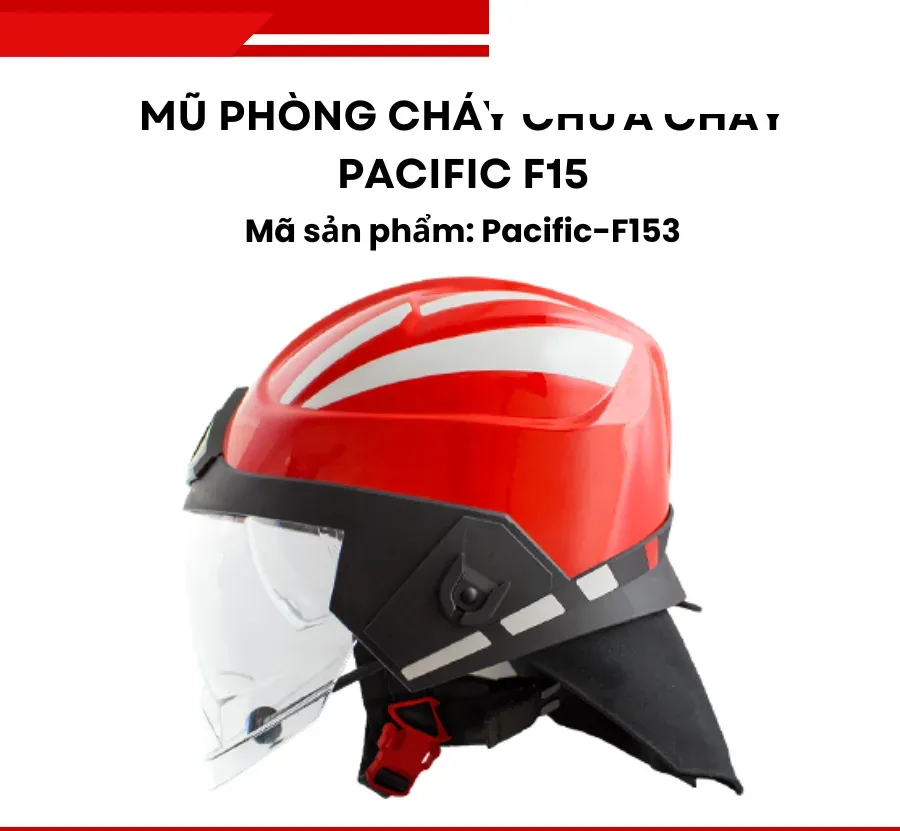 Mũ phòng cháy chữa cháy Pacific F15