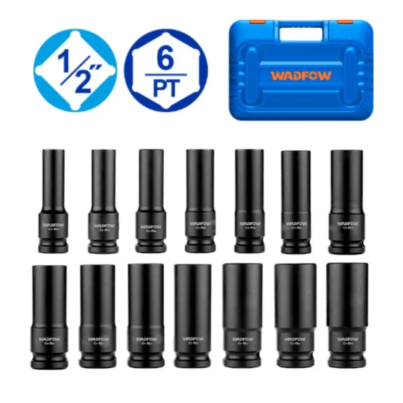 Bộ 14 đầu tuýp sâu 1/2" WADFOW WMS4D02