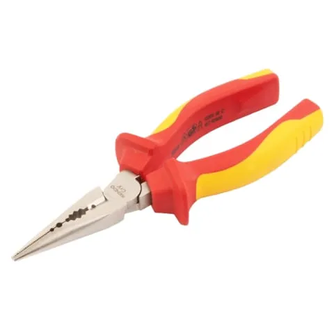 Kìm nhọn cách điện 1000V VDE bằng thép Cr-V kích thước 180mm Kendo-11032