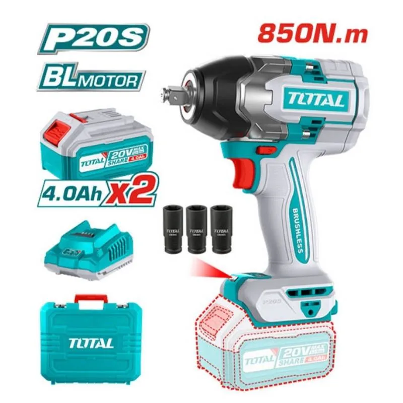Máy siết bu lông dùng pin 20V Total TIWLI2085