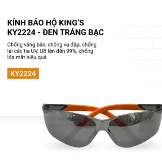 Kính bảo hộ lao động Kings màu đen KY2224