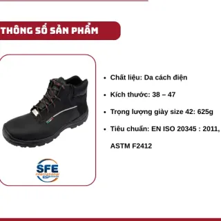 Giày bảo hộ cách điện 20KV cao cổ C99H-ISOL