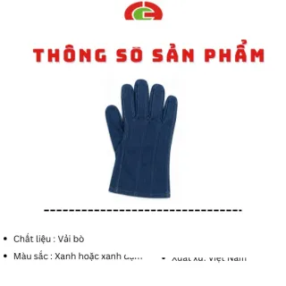 Găng tay vải bò bảo hộ lao động
