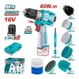 Combo Máy Khoan Dùng pin 16V Total TOSLI240786