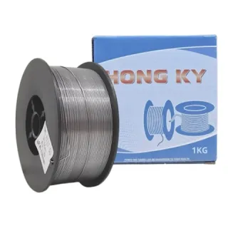 Cuộn dây hàn mig không khí Hồng Ký E71T-GS (1.0mm),trọng lượng 1Kg. Tương đương 2 bó que hàn 2.5mm