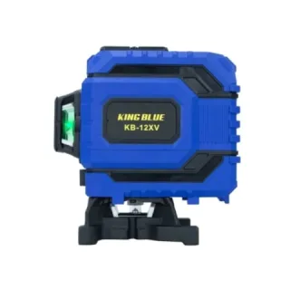 Máy cân bằng laser King Blue KB-12XV Hoạt động bền bỉ liên tục từ 8h-9.5h khi mở full 12 tia max sáng.