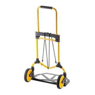 Xe đẩy hàng 2 bánh gấp gọn Stanley FT582 Bánh xe viền cao su mềm, giúp vận chuyển êm và nhẹ.