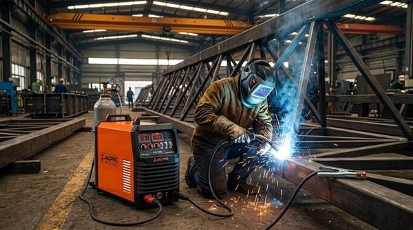 Máy hàn MIG công nghiệp JACPRO MIG-350 Đa chức năng, chu kỳ tải 100%, vận hành bền bỉ